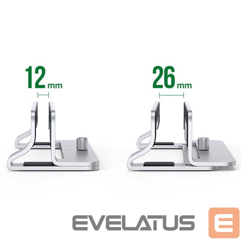 Universal holder (Popsocket) Ugreen Aluminum Vertical Stand Holder Stand for MacBook Laptop Tablet (20471 LP258) Silver