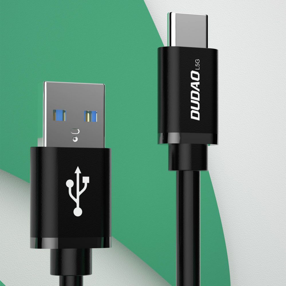 Kaabel Dudao Dudao cable USB cable - USB Type C Super Fast Charge 1 m black (L5G-Black)