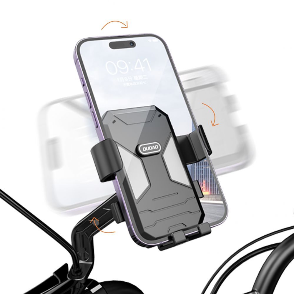 Auto holder Dudao Dudao F7C+ bicycle / motorcycle phone holder - black