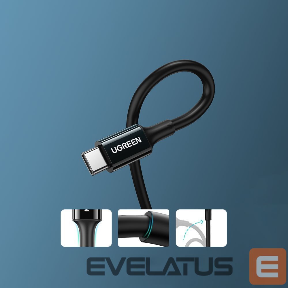 Cable Ugreen US300 USB-C / USB-C cable 480Mb/s 5A 1m Black
