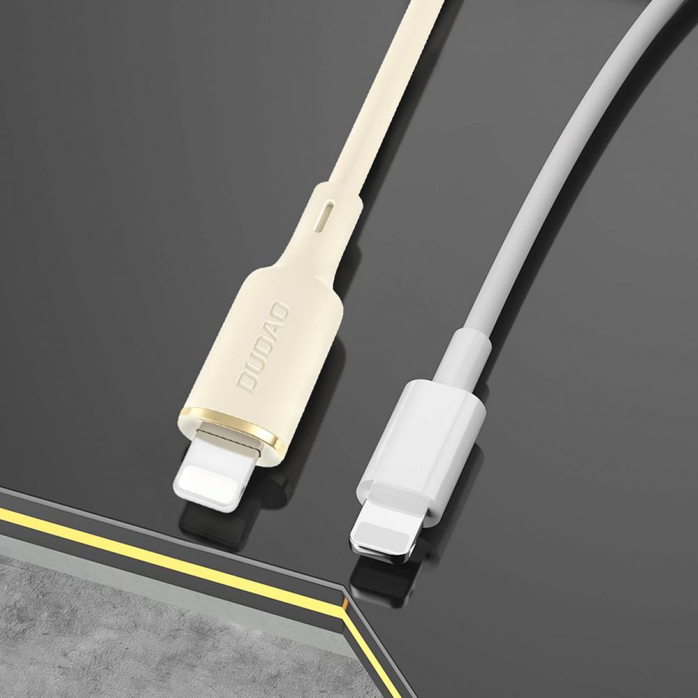 Muu telefoni lisavarustus Dudao Dudao L7SF 2in1 cable USB-C - USB-C / Lightning 100W 1.2m - beige