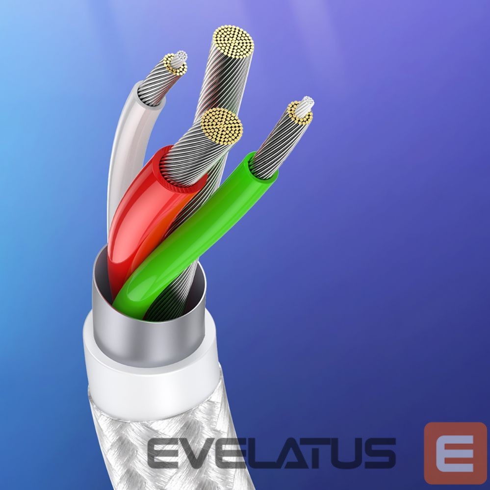 Kaabel Ugreen Ugreen US288 60131 USB-A / USB-C QC 3.0 3A 1m cable - white White