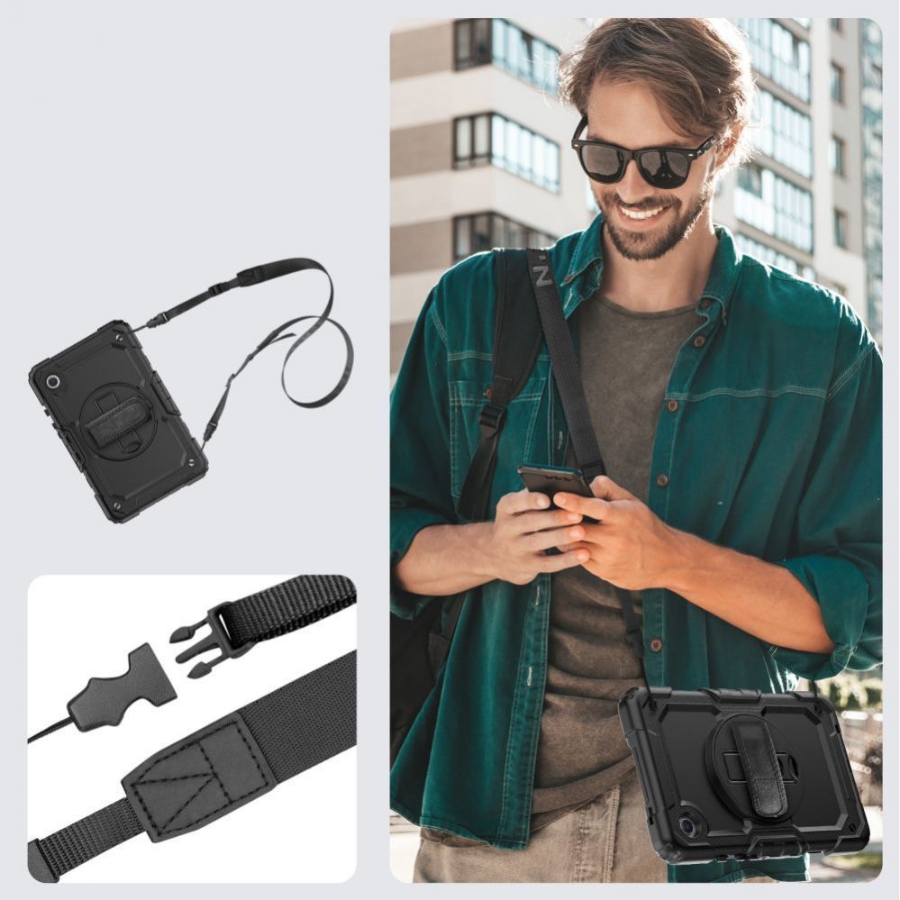 Tagakaaned Tech-Protect Tech-Protect Solid360 Case for Samsung Galaxy Tab A9+ 11.0 X210 / X215 / X216 - Black