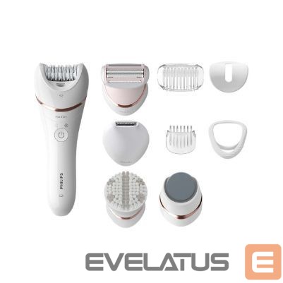 Epilaator Philips Philips Satinelle Advanced Wet & Dry epilator BRE740/10 For legs and body, Cordless, 9 accessories