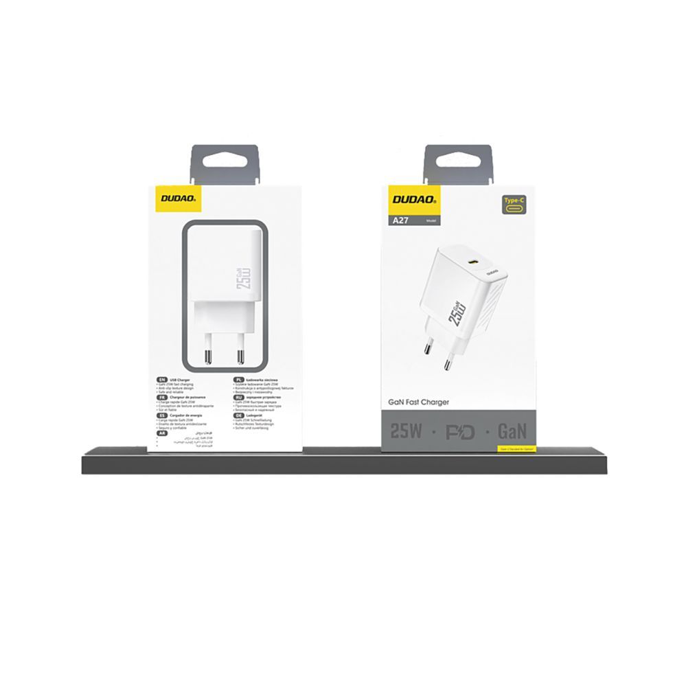 Adaptrid Dudao Dudao A27 25W GaN USB-C Wall Charger - White