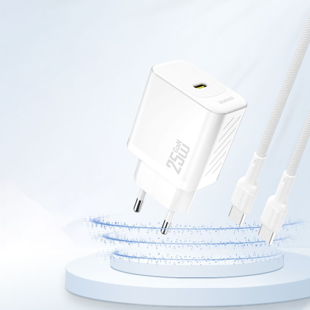 Adaptrid Dudao Dudao A27 25W GaN USB-C Wall Charger - White