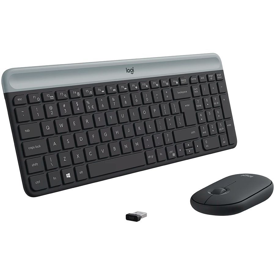 Computer keyboard Logitech LOGITECH MK470 Slim Wireless Combo - GRAPHITE - US INT'L
