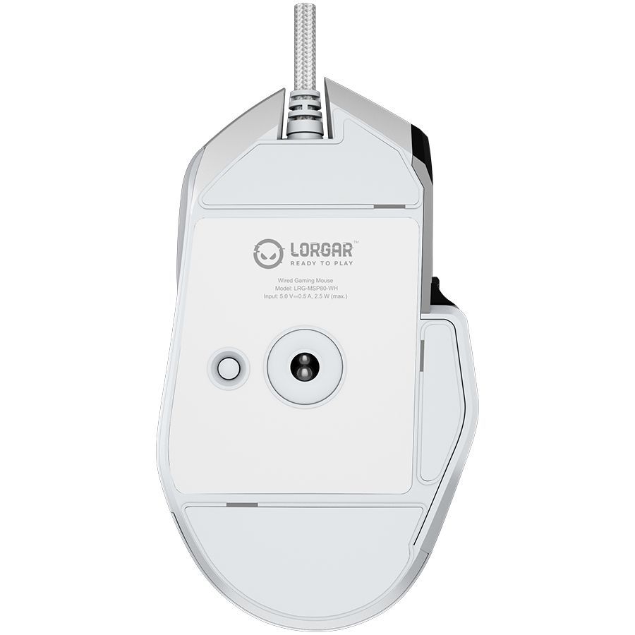 Computer mouse LORGAR LORGAR MSP80, 8000 Hz Gaming Mouse Pro, White