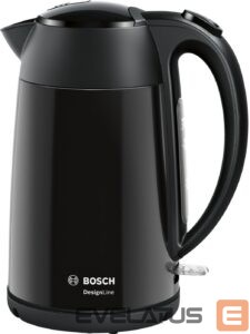 Tējkanna Bosch  | Kettle | DesignLine TWK3P423 | Electric | 2400 W | 1.7 L | Stainless steel | 360° rotational base | Jet black polished 