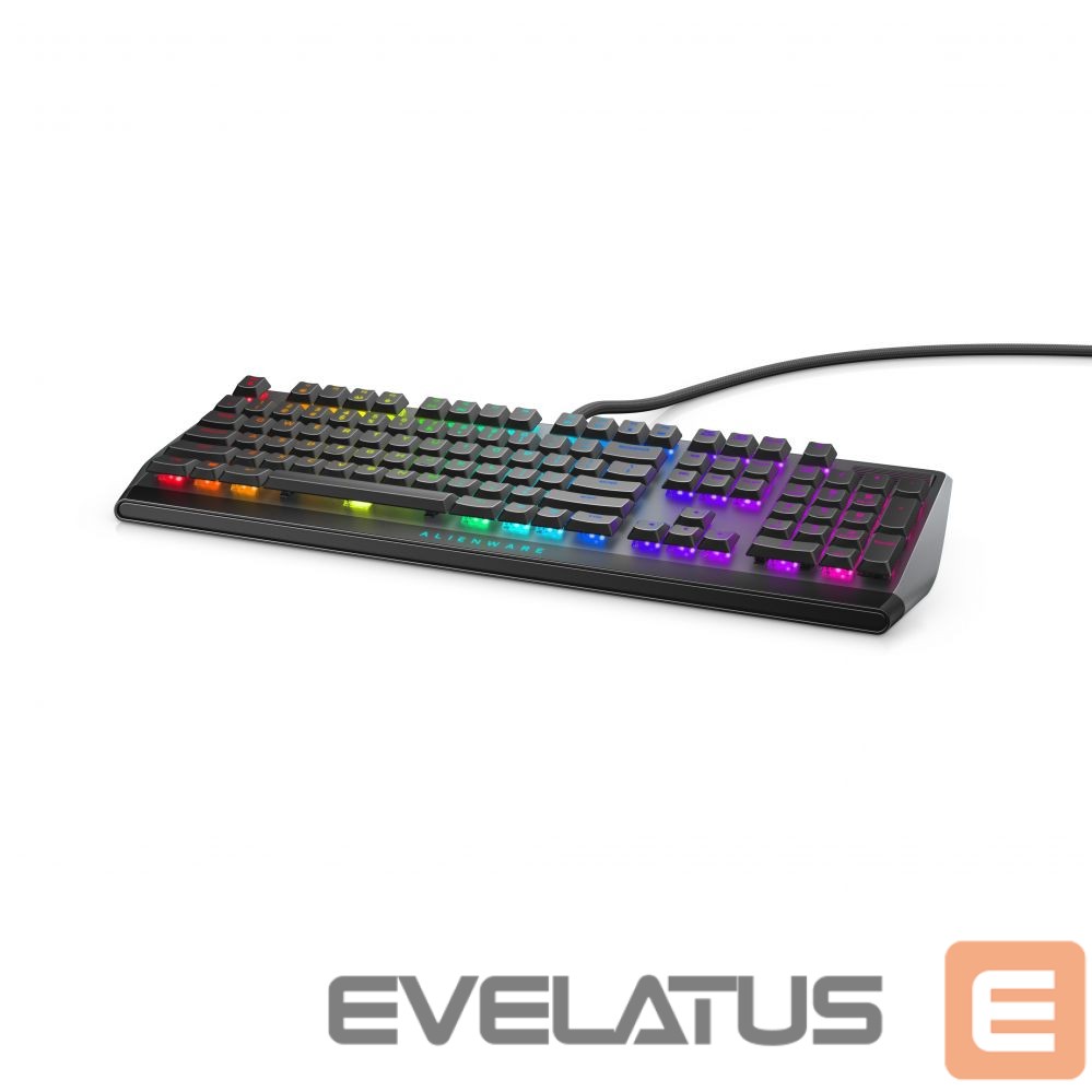 Computer keyboard Dell AW510K Mechanical Gaming Keyboard, RGB LED light, EN, Dark Gray, Wired