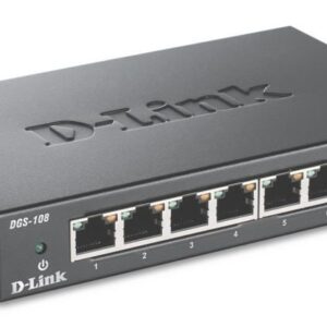 Server – muud tarvikud D-link  Switch DGS-108/E	 Unmanaged, Desktop, 1 Gbps (RJ-45) ports quantity 8 