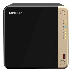Флеш-накопитель QNAP  TS-464-8G 4-Bay desktop NAS, Intel® Celeron® N5105/N5095 quad-core, 8 GB onboard not expandable, 4 x 3.5"/2.5" SATA 6Gb/s drive bays, 2 