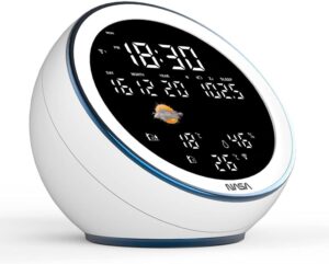 Kiti smulkūs buitiniai prietaisai Nasa  WSP1500 white Weather Station/Speaker BT Moon 