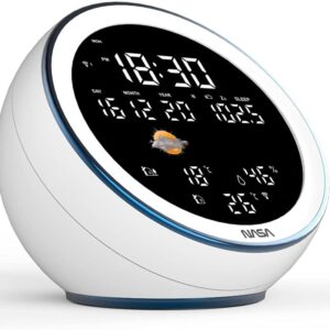 Muud väikesed kodumasinad Nasa  WSP1500 white Weather Station/Speaker BT Moon 