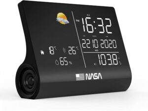 Kiti smulkūs buitiniai prietaisai Nasa  WSP1300 Black Weather Station/Speaker BT 