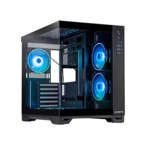 Datoru korpusi Chieftec  Case||VISIO GM-30B-TG-OP|MidiTower|Case product features Transparent panel|Not included|ATX|MicroATX|MiniITX|Colour Black|GM-30B-TG-OP 