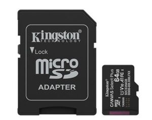 Kitas kompiuterio priedas Kingston  MEMORY MICRO SDXC 64GB UHS-I/W/ADAPTER SDCS3/64GB 