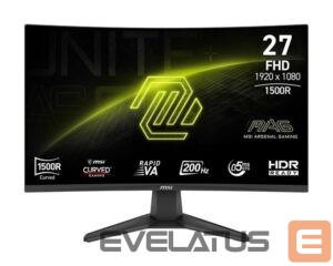 Monitoriai MSI  LCD Monitor||MAG 276CF E20|27"|Gaming/Curved|Panel VA|1920x1080|16:9|200 Hz|0.5 ms|MAG276CFE20 