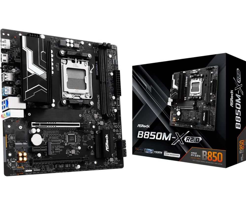 AMD protsessori emaplaat Asrock Mainboard||AMD B850|SAM5|Micro-ATX|Memory DDR5|Memory slots 2|B850M-XR2.0