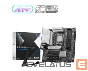 Motherboard for Intel processors MSI  Mainboard||Intel B860 Express|LGA1851|Micro-ATX|Memory DDR5|Memory slots 4|PROB860M-AWIFI 