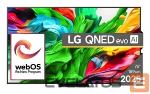 TV LG  TV Set||75"|4K/Smart|3840x2160|Wireless LAN|Bluetooth|webOS|Black|75QNED86A3A 