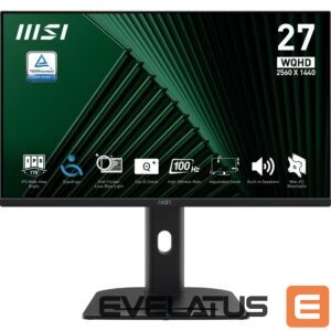 Monitoriai MSI  LCD Monitor||PRO MP275QPG|27"|Business|Panel IPS|2560x1440|16:9|100 Hz|1 ms|Speakers|PROMP275QPG 