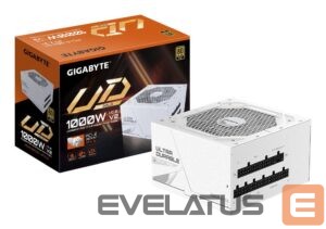 Maitinimo blokas Gigabyte  Power Supply||UD1000GM PG5 ICE|ATX 3.1|1000 Watts|Efficiency 80 PLUS GOLD|PFC Active|MTBF 100000 hours|GP-UD1000GMPG5ICE 