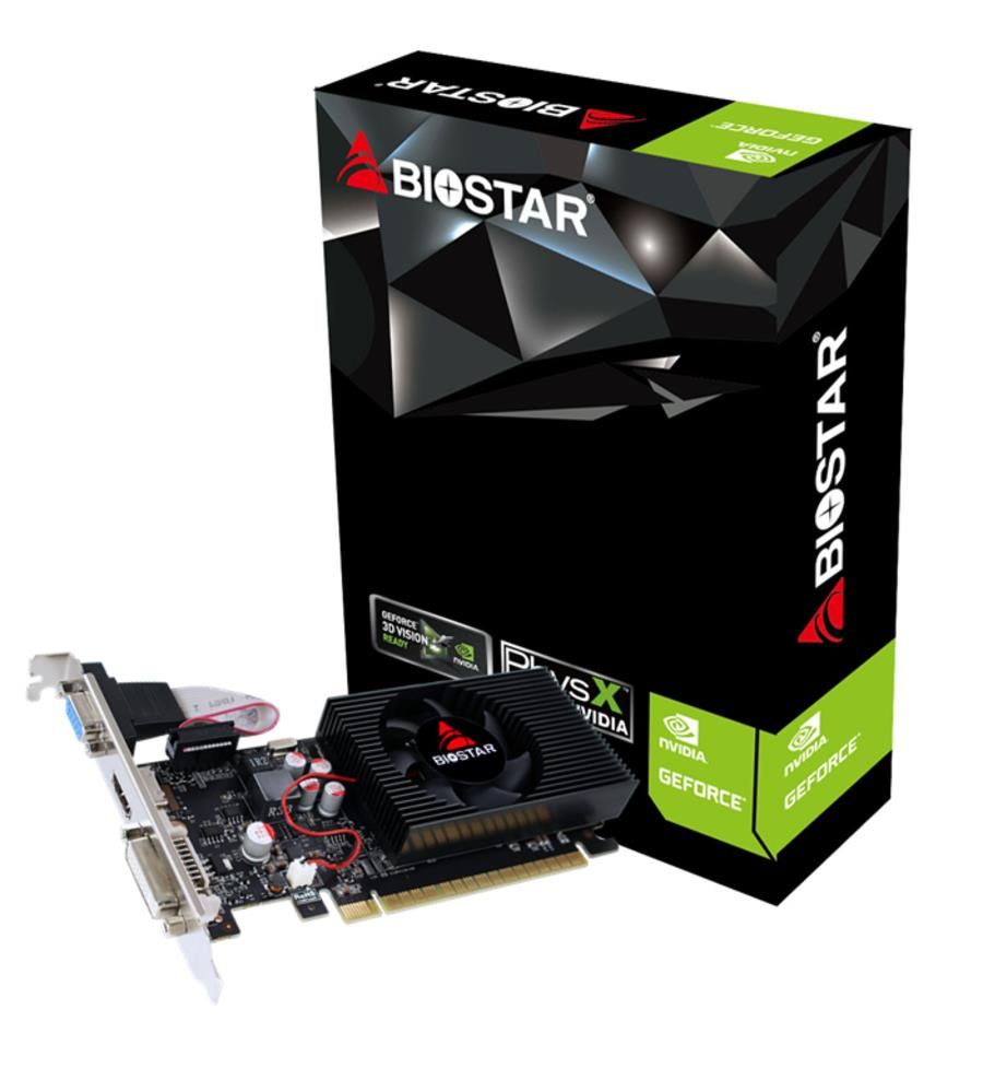Graafikakaart / ideokaardid BIOSTAR Graphics Card||NVIDIA|GeForce GT 730|700 MHz|2 GB|GDDR3|128 bit|PCI Express 2.0|Active|VN7313THX1