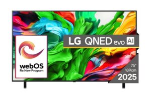 Televizoriai LG  TV Set||75"|4K/Smart|3840x2160|Wireless LAN|Bluetooth|webOS|Black|75QNED85A3C 