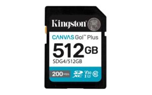 Kitas kompiuterio priedas Kingston  MEMORY SDXC 512GB UHS-I/SDG4/512GB 