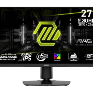 Monitorid MSI  LCD Monitor||MAG 272URDF E16|27"|Gaming/4K|Matte|Panel IPS|3840x2160|16:9|160Hz|0.5 ms|Colour Black|MAG272URDFE16 