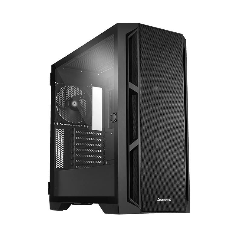 Computer case Chieftec Case||GA-01B-M-OP|MidiTower|Not included|ATX|MicroATX|MiniITX|Colour Black|GA-01B-M-OP