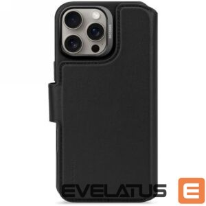 Kitas telefono priedas Decoded  Decoded Leather Detachable Wallet MagSafe Case with Wallet for iPhone 16 Pro Max - Black 