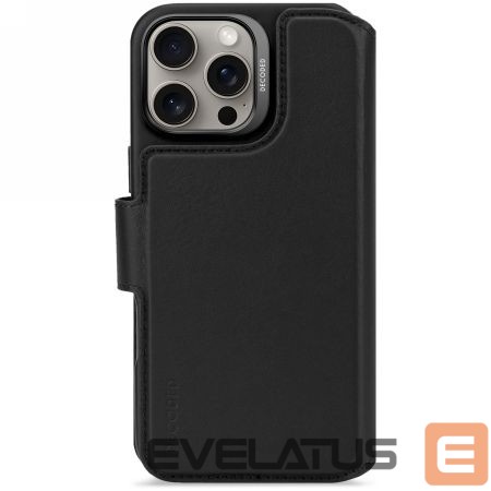 Muu telefoni lisavarustus Decoded Decoded Leather Detachable Wallet MagSafe Case with Wallet for iPhone 16 Pro Max - Black