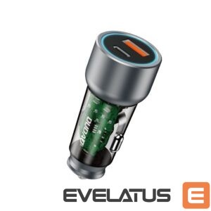 Adapteriai Dudao  Dudao R4T 25W USB-A / USB-C Car Charger - Gray 