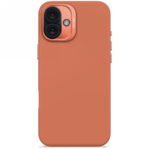 Citas preces Decoded  Decoded AntiMicrobial Silicone Backcover with MagSafe for iPhone 16 Plus - Orange 