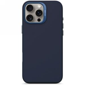 Kitos prekės Decoded  Decoded AntiMicrobial Silicone Backcover Case with MagSafe for iPhone 16 Pro Max - Navy Blue 