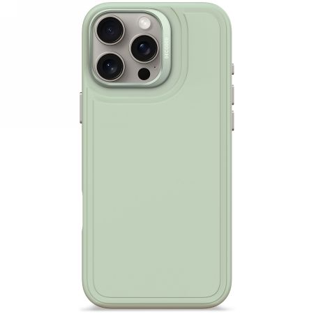 Muud kaubad Decoded Decoded AntiMicrobial Silicone Stacks Backcover Case with MagSafe for iPhone 16 Pro Max - Green