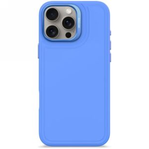 Citas preces Decoded  Decoded AntiMicrobial Silicone Stacks Backcover Case with MagSafe for iPhone 16 Pro Max - Blue 