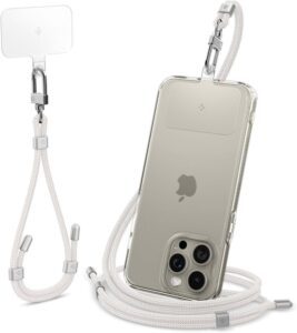 Citas preces Spigen  Spigen Universal Set Lanyard and Pendant - White 