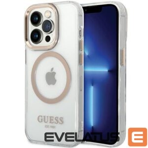 Muud kaubad Guess  Guess Metal Outline Magsafe iPhone 15 Pro Max Case - Gold 