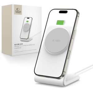 Citas preces Tech-Protect  Tech-Protect QI15W-A38 MagSafe Wireless Charger - White 