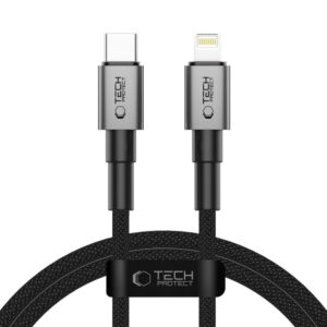 Kitos prekės Tech-Protect  Tech-Protect UltraBoost DNA USB-C / Lightning PD27W/3A cable 100 cm - gray 