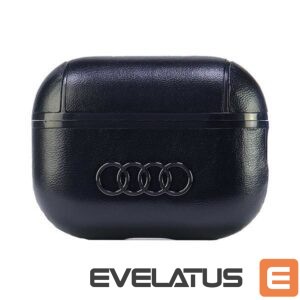 Muud kaubad Audi  Audi Leather Big Logo AirPods Pro 2 cover black/black AU-APP2-GT/D3-BK 
