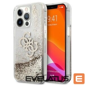 Muud kaubad Guess  Guess 4G Big Liquid Glitter case for iPhone 13 Pro Max 6.7" - gold 