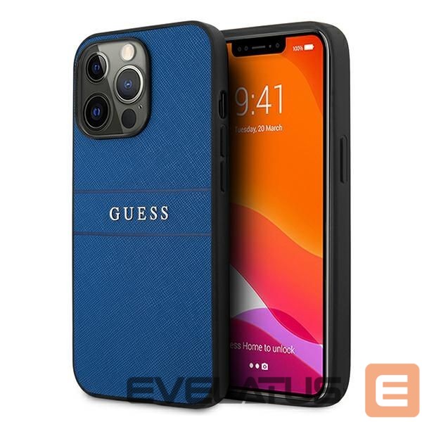 Muud kaubad Guess Guess Saffiano Strap Case for iPhone 13 Pro Max 6.7" - Blue
