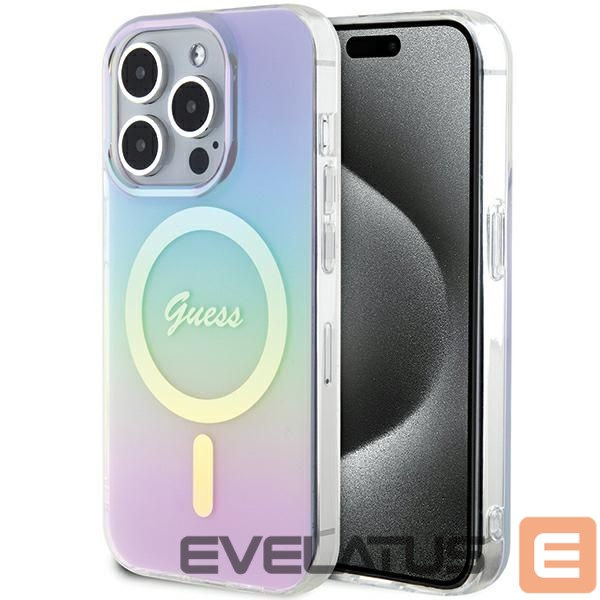 Muud kaubad Guess Guess GUHMP15XHITSU iPhone 15 Pro Max 6.7" purple/purple hardcase IML Iridescent MagSafe