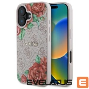 Muud kaubad Guess  Guess GUHMP16SP4ROPEMCP iPhone 16 6.1" pink/pink hardcase 4G Flowers Print MagSafe 