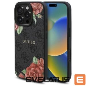 Muud kaubad Guess  Guess GUHMP16XP4ROPEMCK iPhone 16 Pro Max 6.9" black/black hardcase 4G Flowers Print MagSafe 