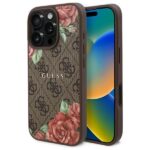 Kitos prekės Guess  Guess GUHMP16XP4ROPEMCW iPhone 16 Pro Max 6.9" brown/brown hardcase 4G Flowers Print MagSafe 